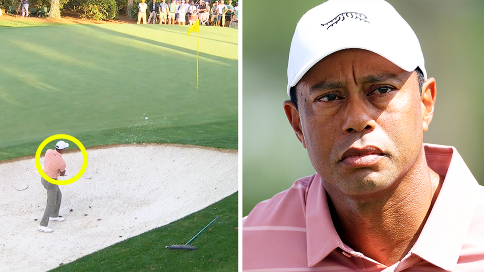 Tiger Woods (pictured) has defied his critics on the first day of the Masters. (Images: @TaylorMadeGolf/Getty Images)