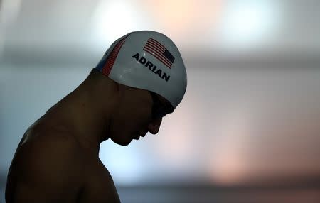 Nathan Adrian (USA) of USA trains. REUTERS/Dominic Ebenbichler