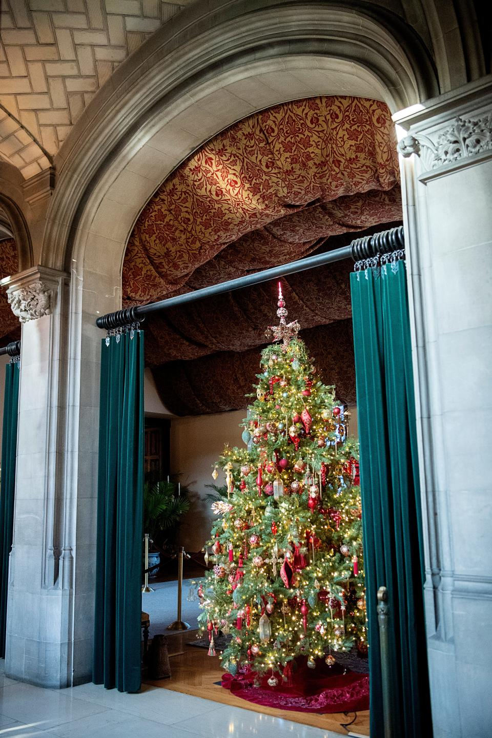 The Biltmore House is decorated for the Christmas season, November 1, 2023.