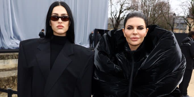 amelia gray and lisa rinna attend balenciaga paris fashion week womenswear fallwinter 2024 2025 show