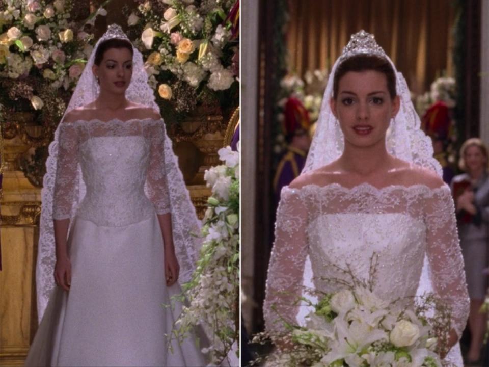 princess diaries 2 wedding dress