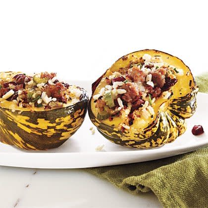 Sausage and Rice-Stuffed Acorn Squash