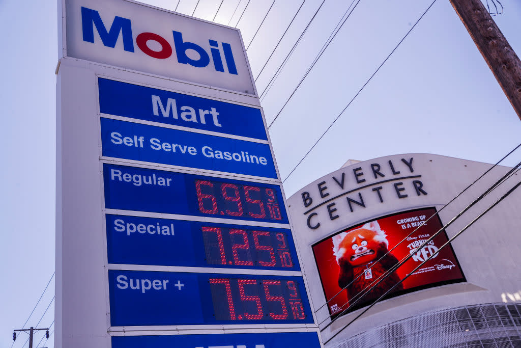 High gas prices in West Hollywood