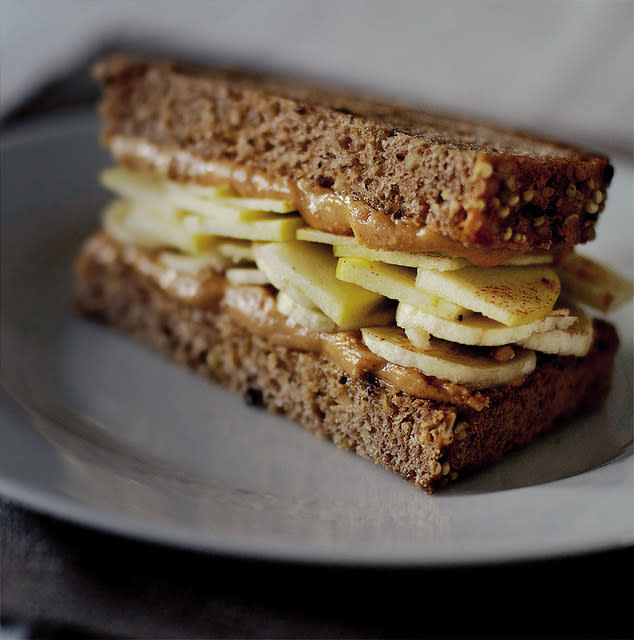 Peanut Butter and Fruit Sandwich