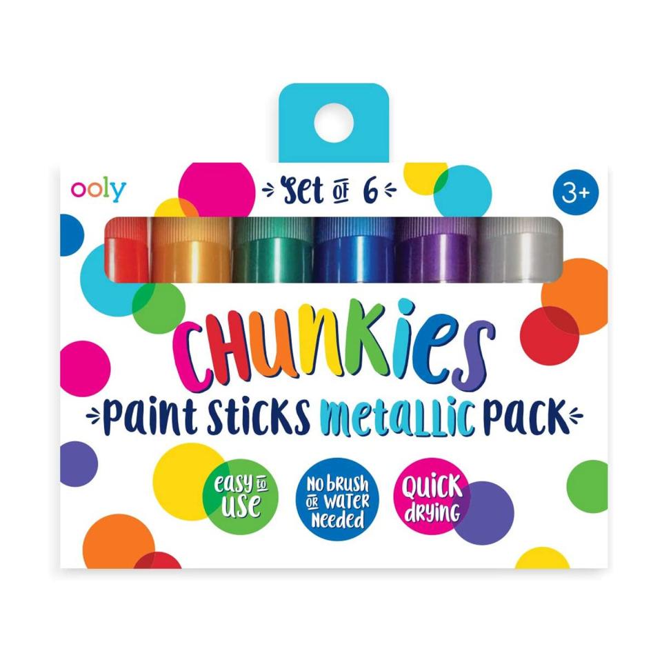OOLY, Chunkies, Paint Sticks, Quick Drying, Set of 6