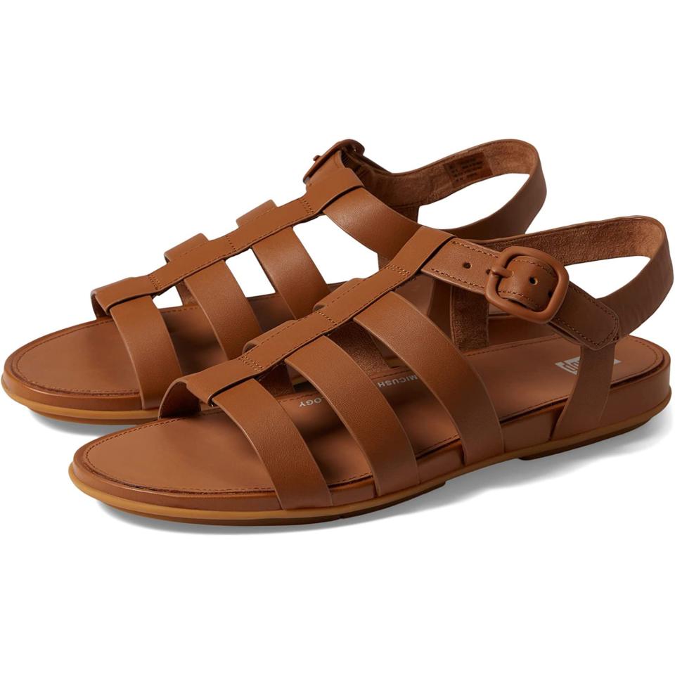 <p><a href="https://go.redirectingat.com?id=74968X1596630&url=https%3A%2F%2Fwww.zappos.com%2Fp%2Ffitflop-gracie-rubber-buckle-leather-fisherman-sandals-all-black%2Fproduct%2F9852712&sref=https%3A%2F%2Fwww.womansday.com%2Fstyle%2Fg43954876%2Fbest-fisherman-sandals%2F" rel="nofollow noopener" target="_blank" data-ylk="slk:Shop Now;elm:context_link;itc:0;sec:content-canvas" class="link ">Shop Now</a></p><p>Gracie Fisherman Sandal</p><p>$130.00</p><p>zappos.com</p>