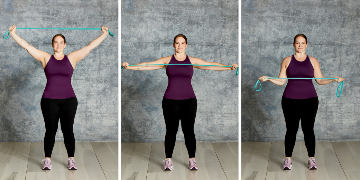 prevention easy resistance band workout