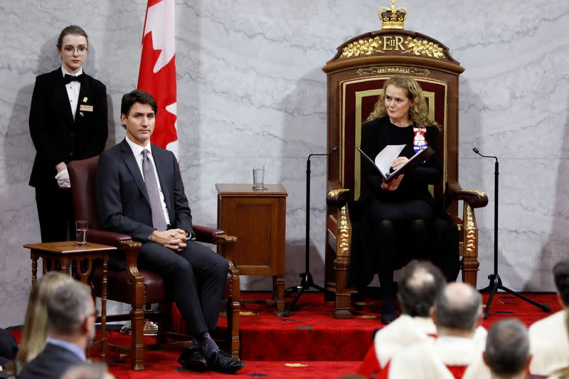 Canada's Governor General Julie Payette delivers the Throne Speech in the Senate, in Ottawa