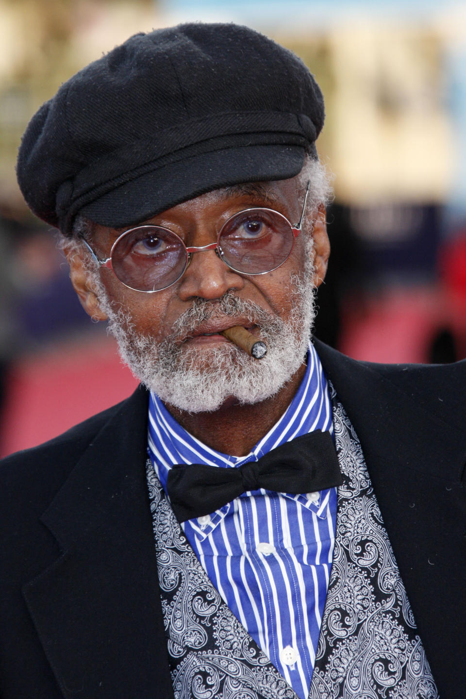 FILE - U.S director, actor, screenwriter Melvin Van Peebles is seen during a tribute for his career at the 38th American Film Festival in Deauville, Normandy, France, Wednesday Sept. 5, 2012. Van Peebles, a Broadway playwright, musician and movie director whose work ushered in the “blaxploitation” films of the 1970s, has died at age 89. His family said in a statement that Van Peebles died Tuesday night, Sept. 21, 2021, at his home. (AP Photo/Michel Spingler, File)