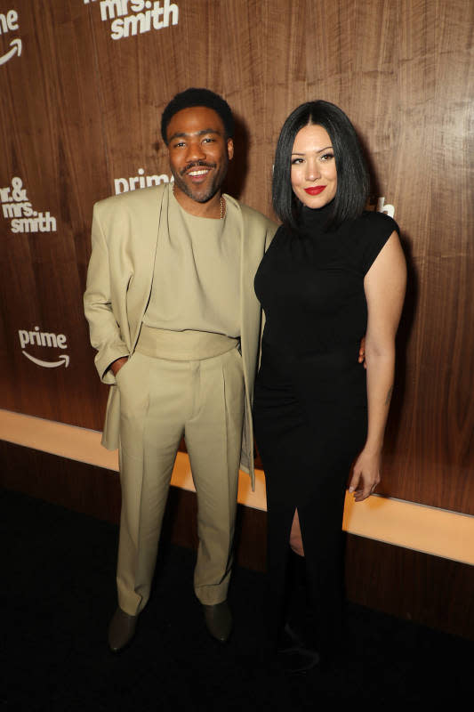 <p>IMAGO / Cover-Images</p><p><strong>Donald Glover </strong>married longtime partner <strong>Michelle White</strong>, with whom he shares kids Legend, Drake and Donald Glover III, while working on his Amazon Prime series <em>Mr & Mrs. Smith</em>. "There was a day where I don't think we had to be on set until noon or 1," he <a href="https://www.hollywoodreporter.com/tv/tv-features/donald-glover-maya-erskine-interview-marriage-mr-and-mrs-smith-1235817327/" rel="nofollow noopener" target="_blank" data-ylk="slk:told The Hollywood Reporter;elm:context_link;itc:0;sec:content-canvas" class="link ">told <em>The Hollywood Reporter</em></a>. "So, I was like, 'Can we get married today?'"</p><p>After work, they met up with her parents and his mom at the couple's favorite restaurant.</p>