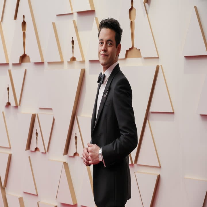 Rami Malek at the Oscars red carpet