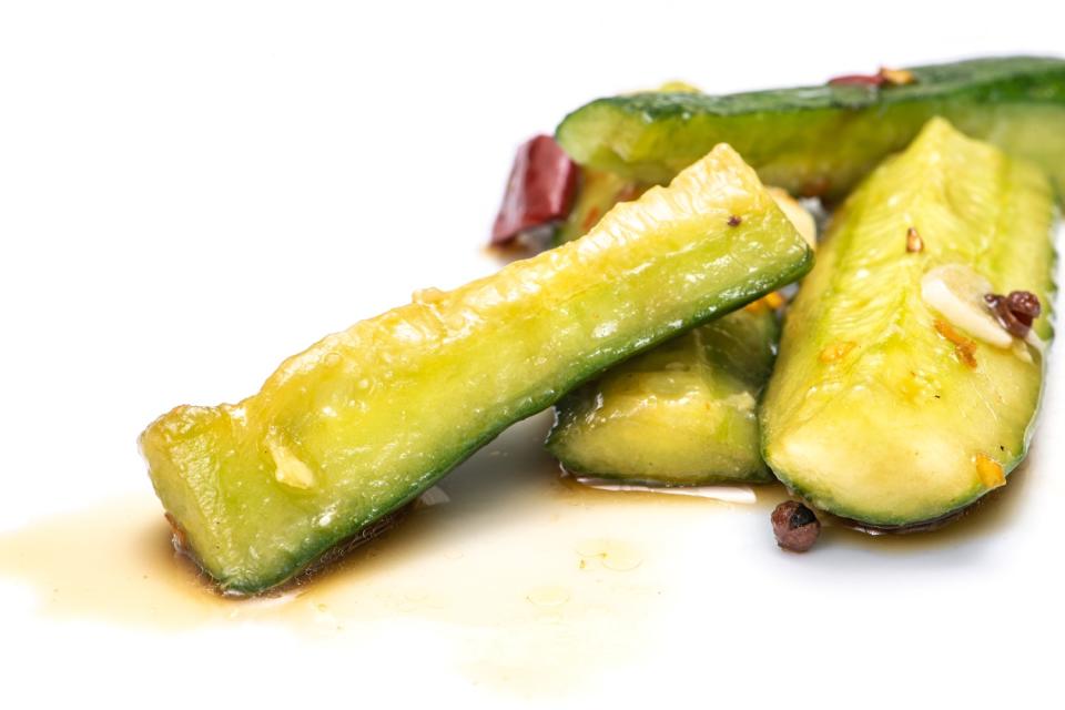 Sichuan cucumber pickles from Sichuan Impression.