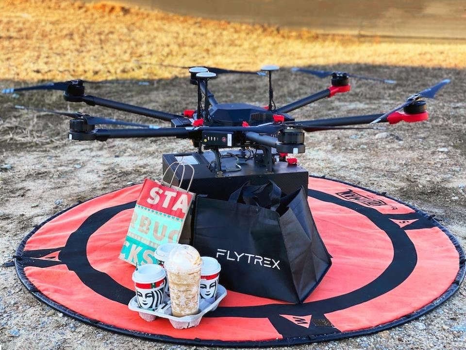 Flytrex delivers Starbucks