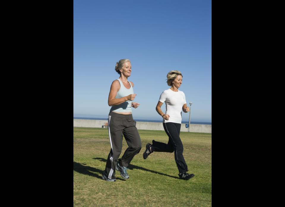 <a href="http://skincarebyroxy.blogspot.com/2010/08/menopause-and-treatment.html">"Exercise is absolutely critical,"</a> says Susan Moores, a registered dietician. Exercise can be a powerful sleep aid, combating the sleep disturbances many women complain about. It has been shown to improve the whole gamut of menopause symptoms from hot flashes to mood swings. She says not to just focus on aerobic exercise, but also try strength training and relaxation techniques, such as <a href="http://body.aol.com/fitness/yoga" target="_hplink">yoga</a>. 