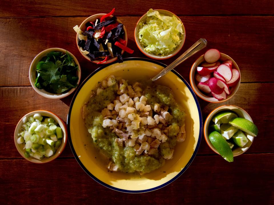 pozole photographed in Denver, Colorado on December 11, 2013.