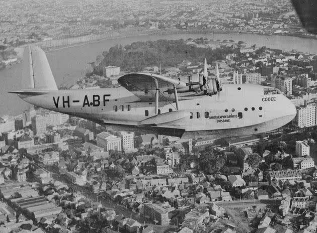 A view of Qantas Empire Flying Boat