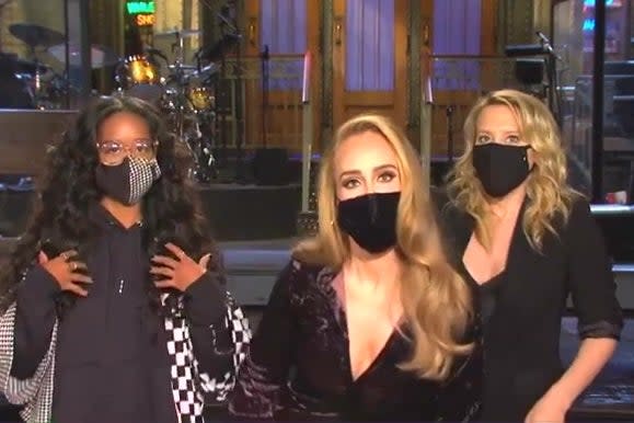 Adele, H.E.R. and Kate McKinnon (NBC/SNL )