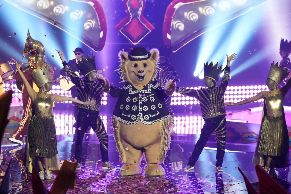 Hedgehog in the Season 8 premiere of The Masked Singer.<span class="copyright">Michael Becker—FOX</span>