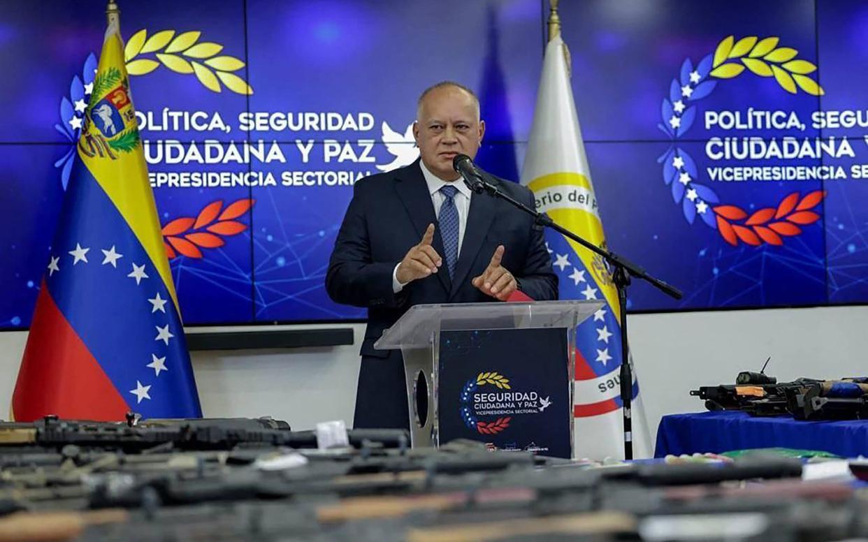 Diosdado Cabello, Venezuela's Interior Minister, claims the US is linked to an operation to kill Nicolas Maduro