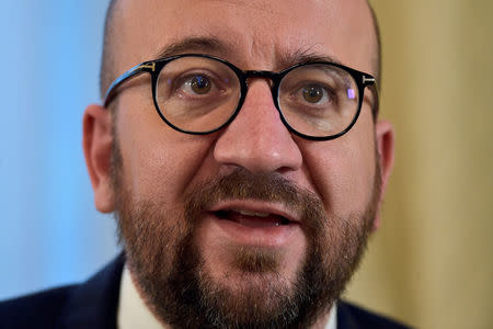 Belgium's Prime Minister Charles Michel speaks during an interview with Reuters at his residence in Brussels, Belgium March 21, 2017. Reuters/Eric Vidal