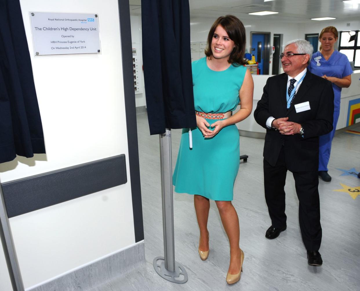Princess Eugenie opens the new Children's High Dependency Unit at the Royal National Orthopaedic Hospital.