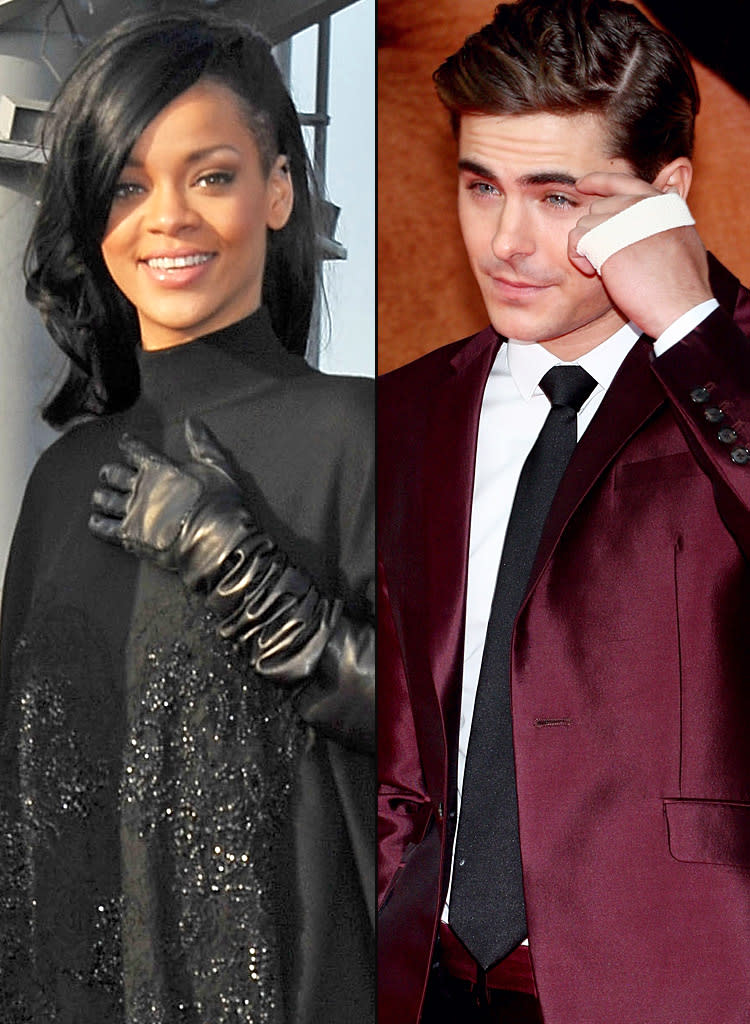 Zac Effron and Rihanna