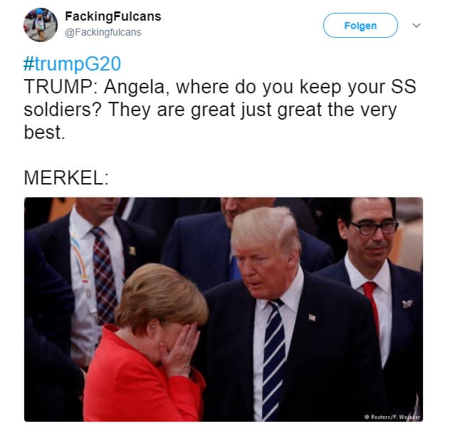 Die besten Merkel und Trump-Memes von G20