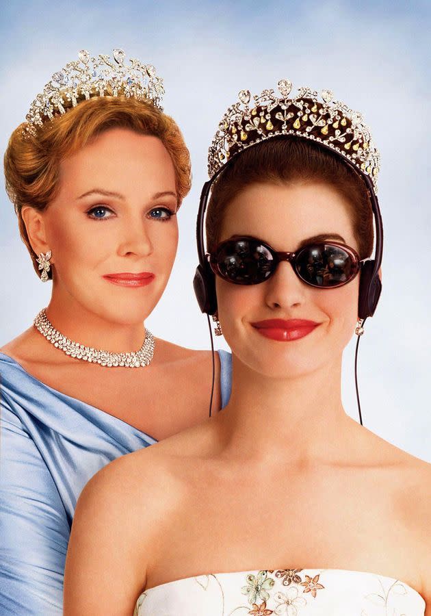 Julie Andrews and Anne Hathaway in The Princess Diaries