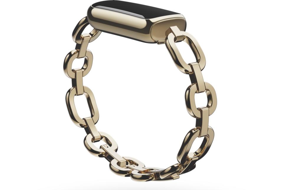 The Fitbit Luxe is designed to be accessorized with a number of available bracelets. (Image: Fitbit)