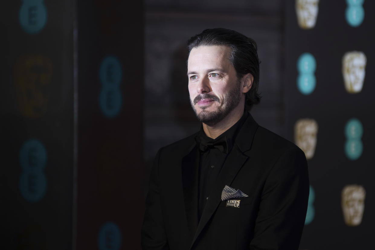 Director Edgar Wright poses for photographers upon arrival at the BAFTA Film Awards, in London, Sunday, Feb. 18, 2018. (Photo by Vianney Le Caer/Invision/AP)