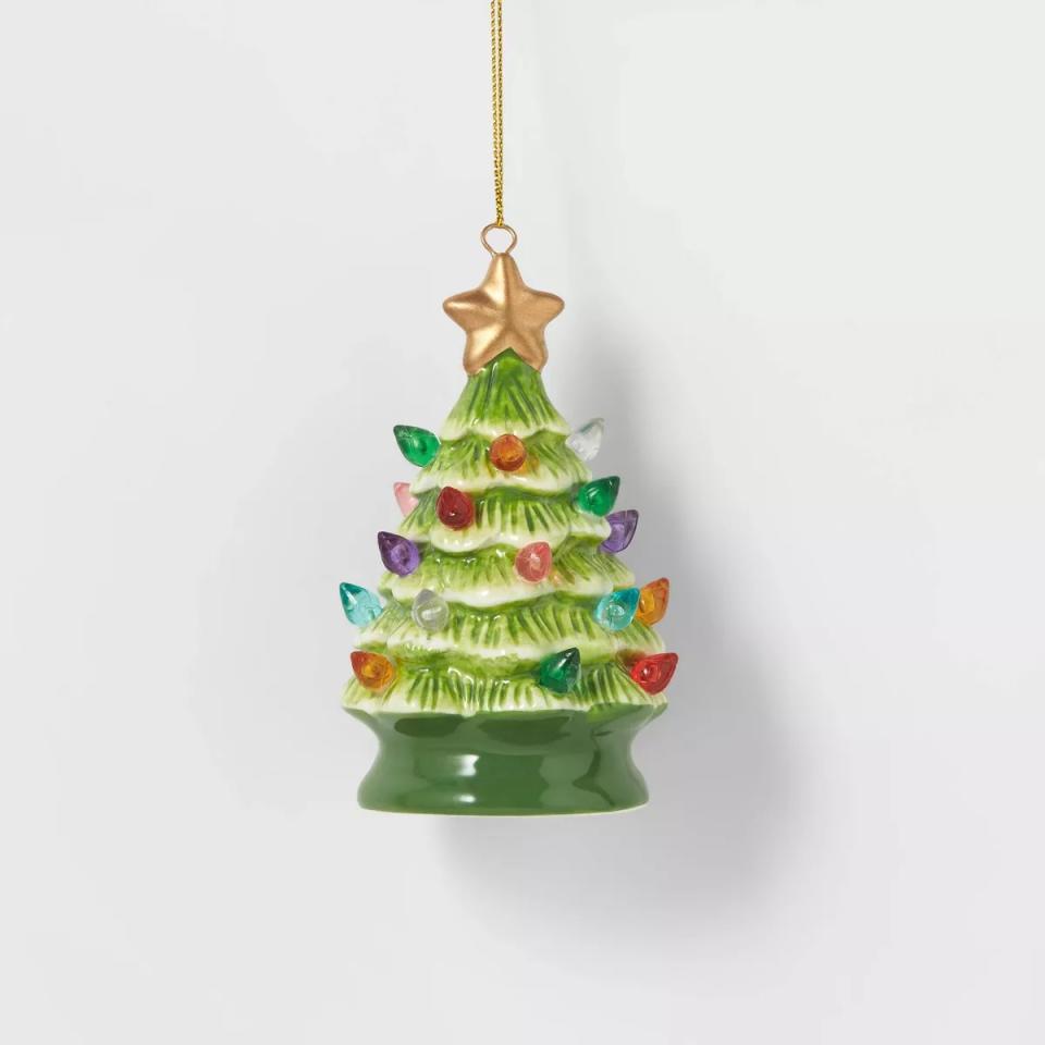 green decorated tree ornament