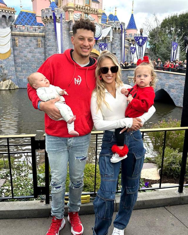 Patrick Mahomes and Brittany Matthews Share 1st Photo of Son Bronze's Face  After Super Bowl LVII Win