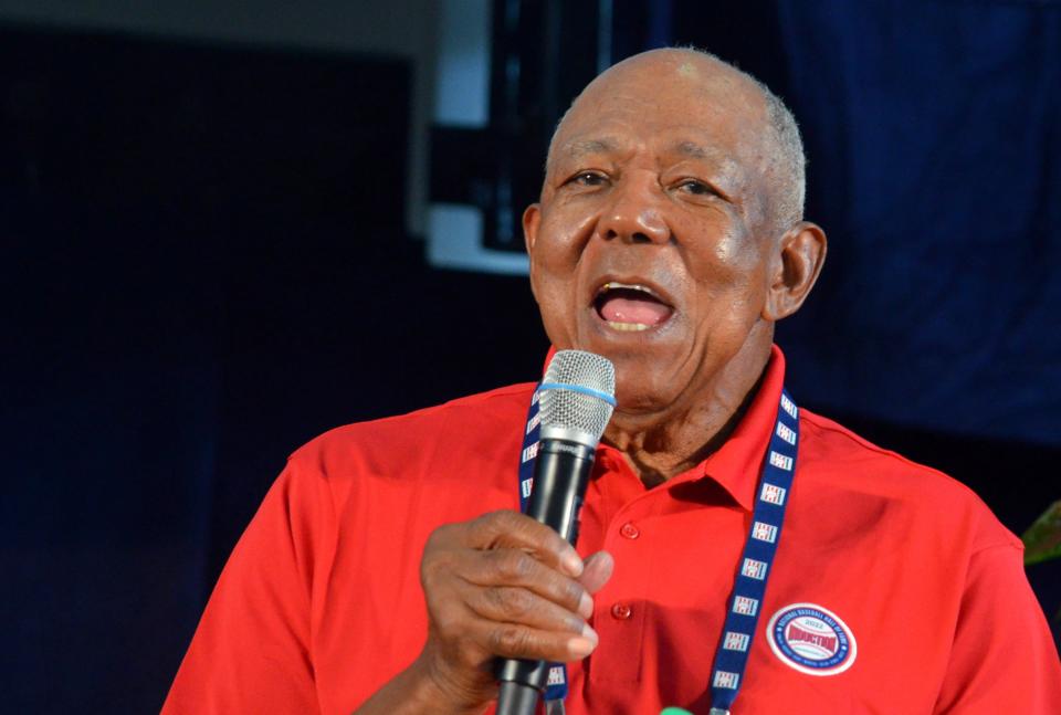 Tony Oliva speaks with the media at the Hall of Fame press conference Saturday in Cooperstown, N.Y.