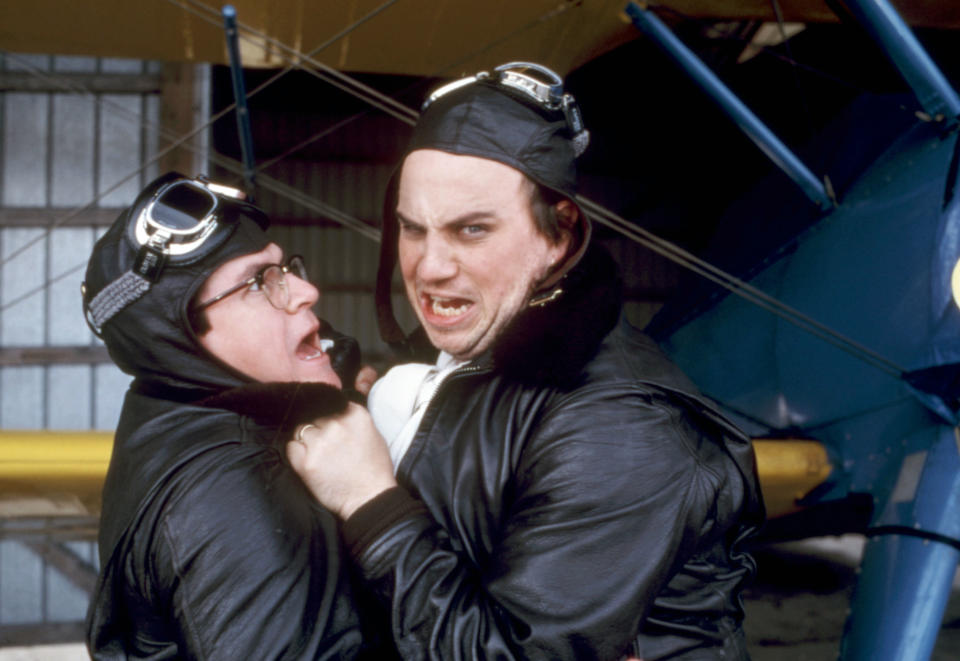 Tim Kazurinsky and Bobcat Goldthwait in Police Academy 4: Citizens on Patrol. (Photo: ©Warner Bros./Courtesy Everett Collection)