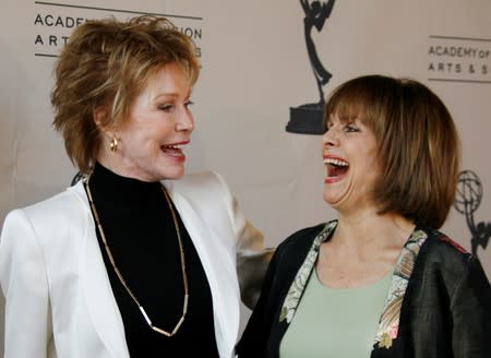 FILE PHOTO: Actresses Mary Tyler Moore and Valerie Harper arrive to honor Betty White