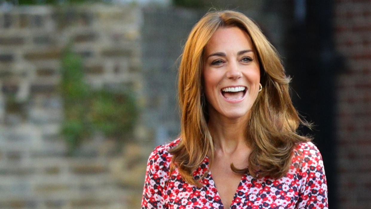  Kate Middleton’s red floral belted dress is the perfect summer-to-autumn dress that's ideal for those warm and sunny September days 