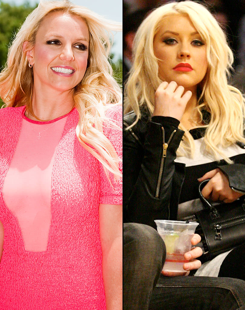 Christina Aguilera and Britney Spears