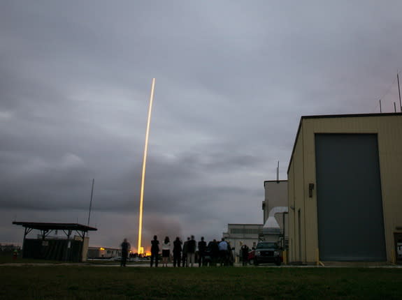 A Delta 4 Heavy rocket carrying NASA’s Orion spacecraft lifts off from Cape Canaveral Air Force Station at at 7:05 a.m. EST, Dec. 5, 2014, in Florida.