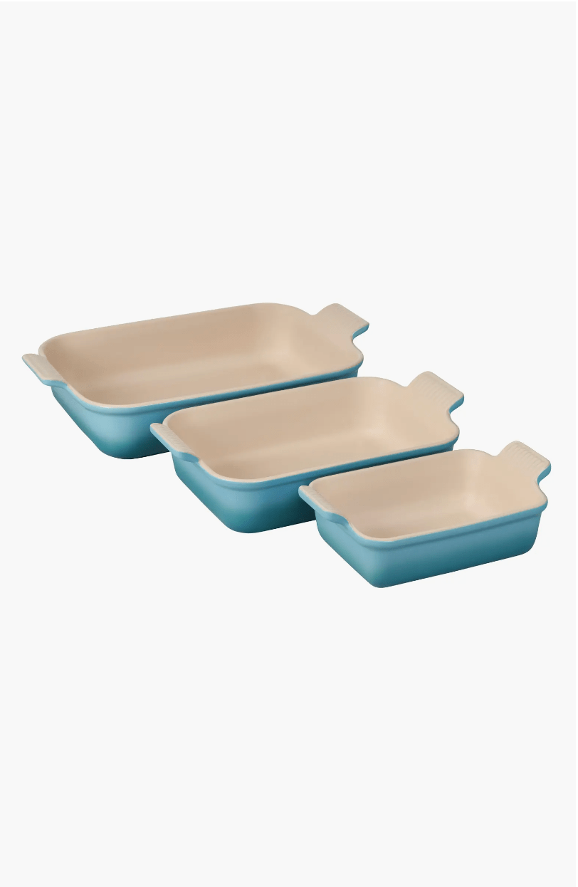 Le Creuset The Heritage Set of 3 Rectangular Baking Dishes