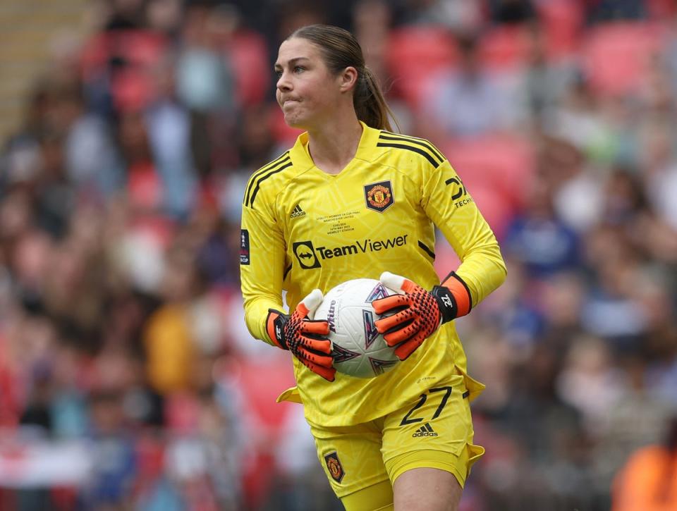 Earps in her Manchester United kit (The FA via Getty Images)