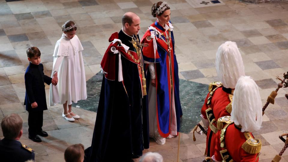 A tiny error occured in the procession for Kate and William