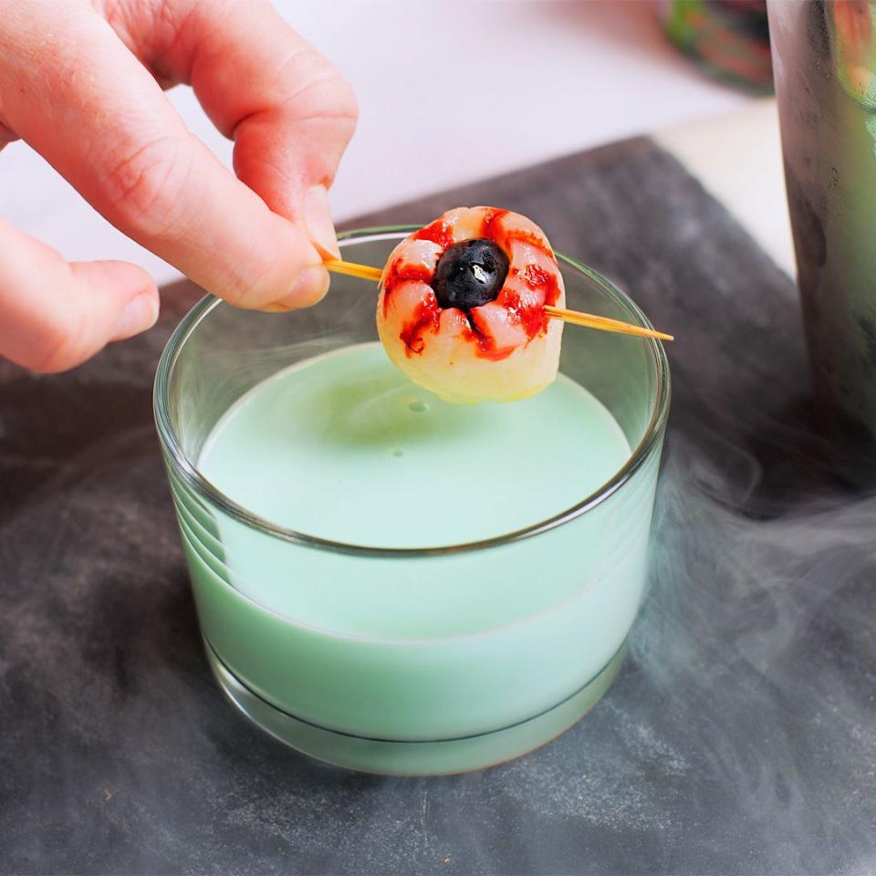 <p>This cocktail is anything but gruesome and uses creme de menthe. </p><p><strong>Recipe: <a href="https://www.goodhousekeeping.com/uk/halloween/a34245994/frankenstein-cocktail/" rel="nofollow noopener" target="_blank" data-ylk="slk:Frankenstein cocktail;elm:context_link;itc:0;sec:content-canvas" class="link ">Frankenstein cocktail </a></strong></p>