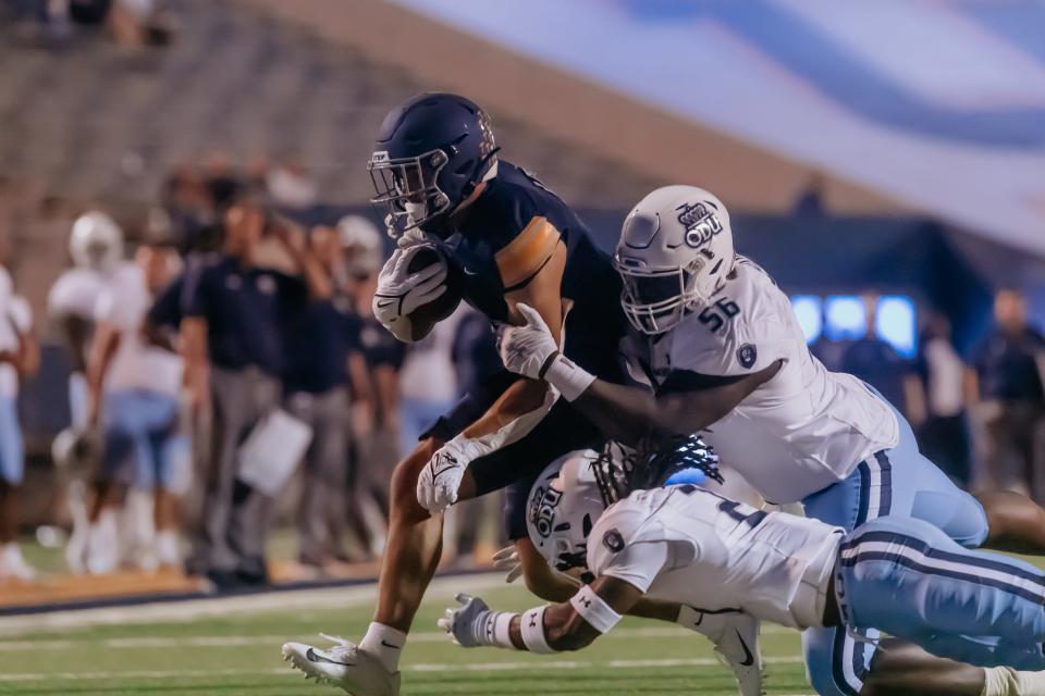 UTEP faced Old Dominion in a Conference USA college football game on Saturday, Oct. 2, 2021 at the Sun Bowl in El Paso, Texas.