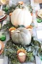 <p>Bring in a touch of glam by adding copper votive candle holders to this green and white pumpkin medley. </p><p><em><a href="https://www.blesserhouse.com/green-and-copper-thanksgiving-tablescape-printable/" rel="nofollow noopener" target="_blank" data-ylk="slk:Get the tutorial at Blesser House »;elm:context_link;itc:0;sec:content-canvas" class="link ">Get the tutorial at Blesser House »</a></em></p>