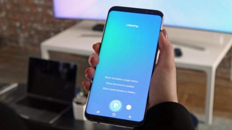 Galaxy S8 running Bixby