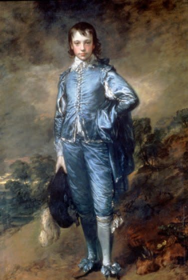 Thomas Gainsborough's 1770 painting titled "Blue Boy."