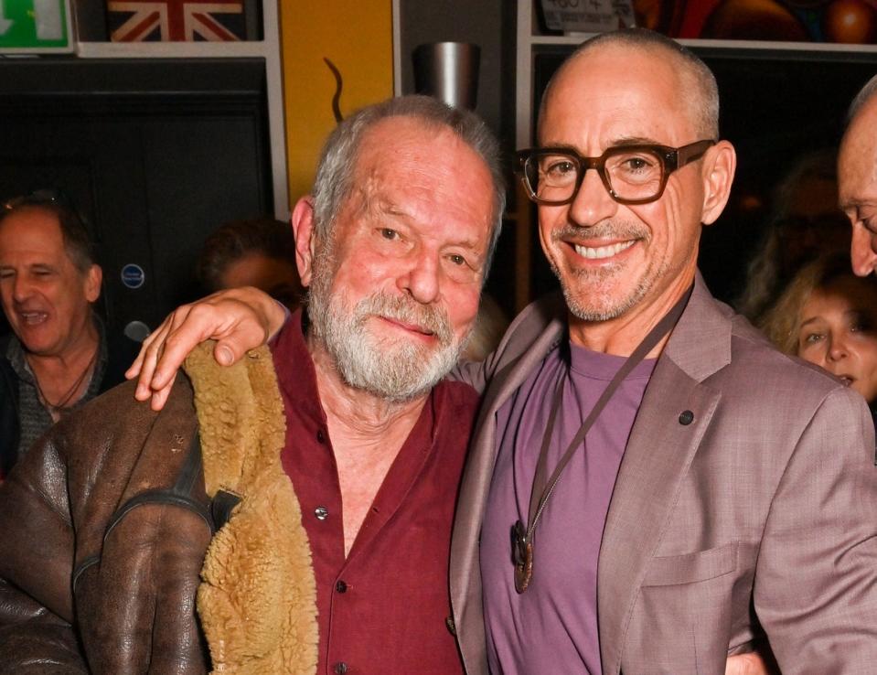 Jeremy Thomas Hosts A Special Screening of 'Sr.' with Robert Downey Jr.: Terry Gilliam and Robert Downey Jr (Dave Benett)