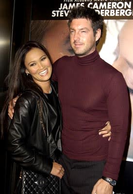 Tia Carrere with Simon Wakelin at the Hollywood premiere of 20th Century Fox's Solaris