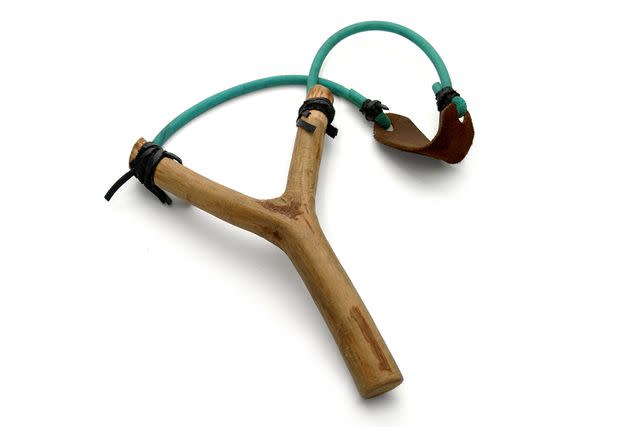 Getty Images A stock photo of a slingshot, the weapon allegedly used by the "serial slingshot shooter"