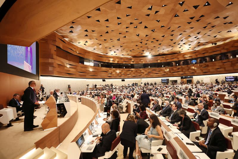 FILE PHOTO: 75th World Health Assembly at the United Nations in Geneva
